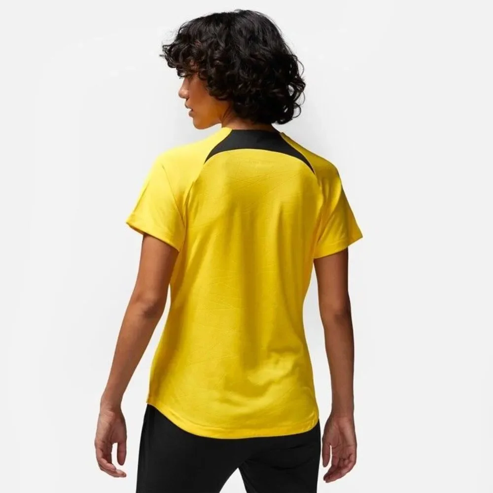 Nike Jordan x PSG Pre-Match Training Jersey Tour Yellow  Womens Med DR4913-720